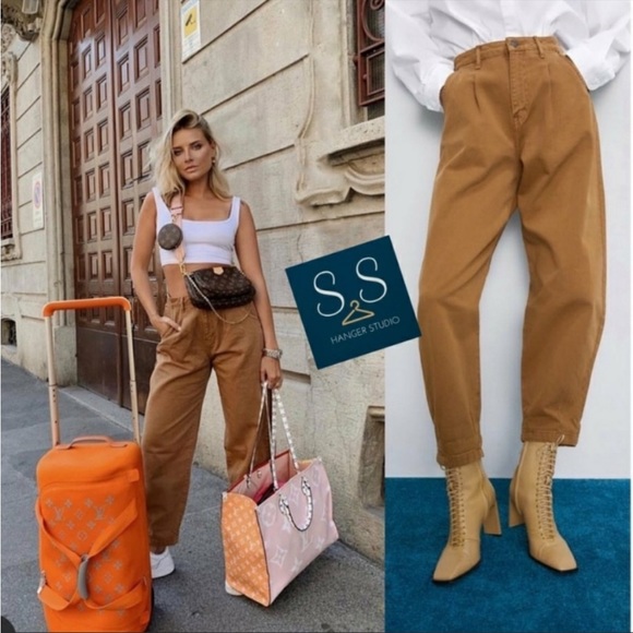 Zara BLOGGERS FAV paperbag jeans - Picture 3 of 7